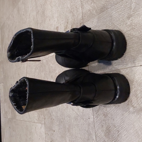 Harley-Davidson Womens Motorcycle Black Leather Boots Size 5.5 - Picture 3 of 11